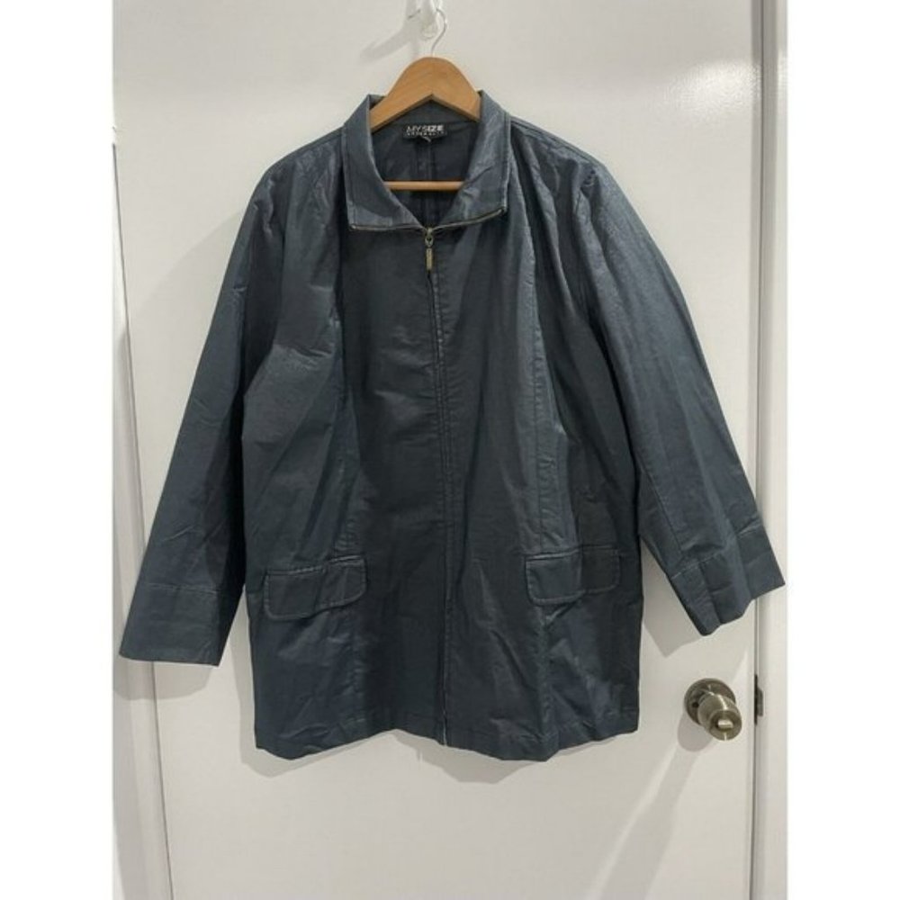 My Size  stralia Metallic Jacket Full Zip Plus Size M